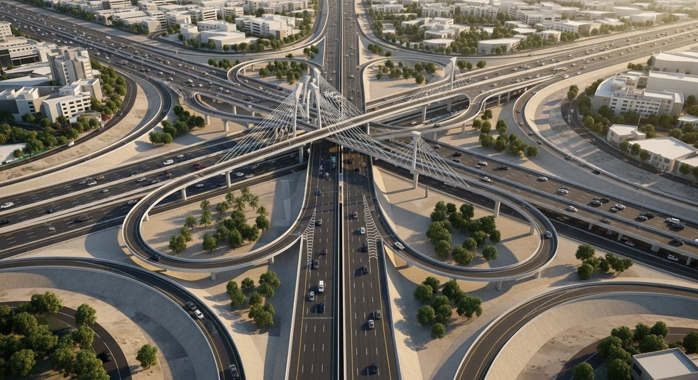 أعمال البنية التحتية المتكاملة: شبكات وطرق وخدمات