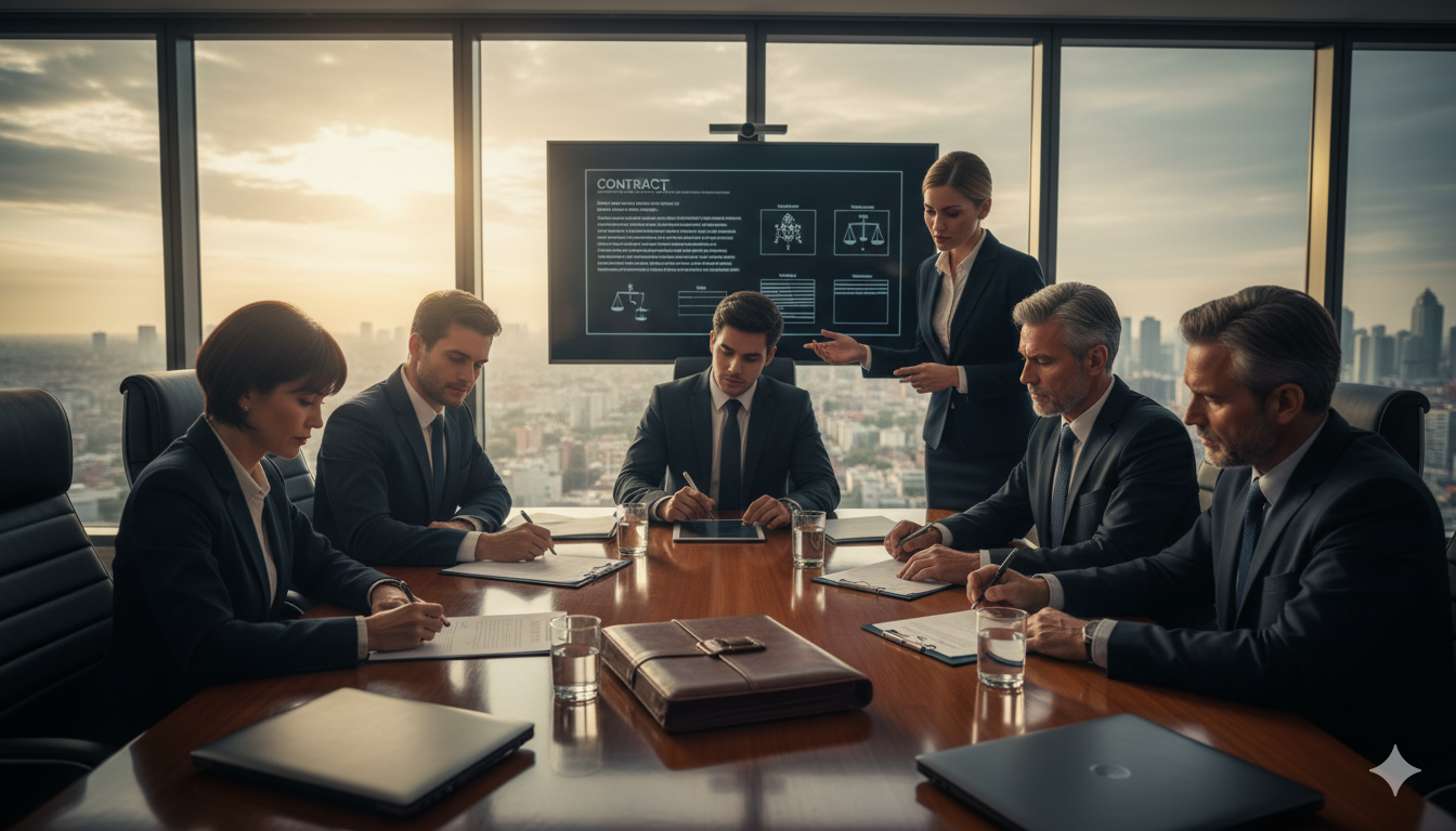 عقود متكاملة مع الشركات لإنجاز المعاملات